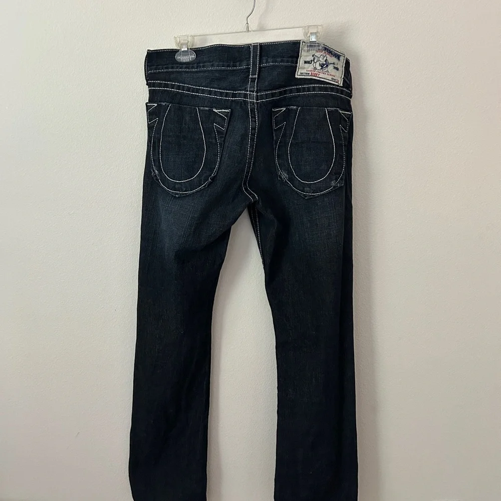 True Religion Men’s Dark Indigo Bobby Straight Leg Jeans